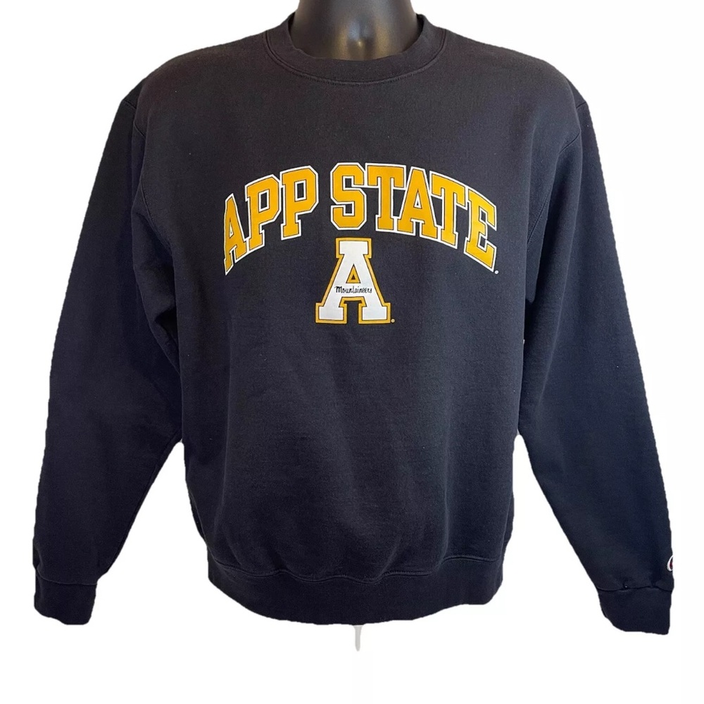 Champion Appalachian State University ASU Mens M Sweatshirt Black